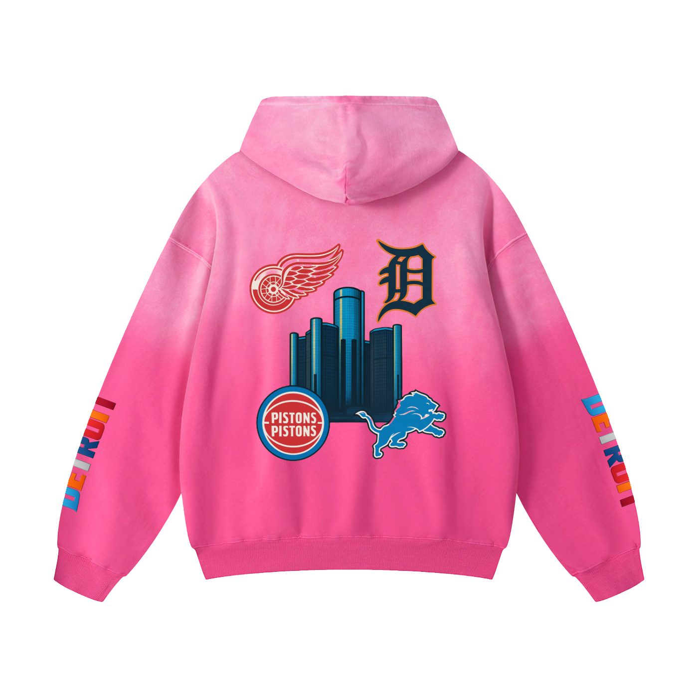 "313 teams" heavyweight sunfade oversized hoodie