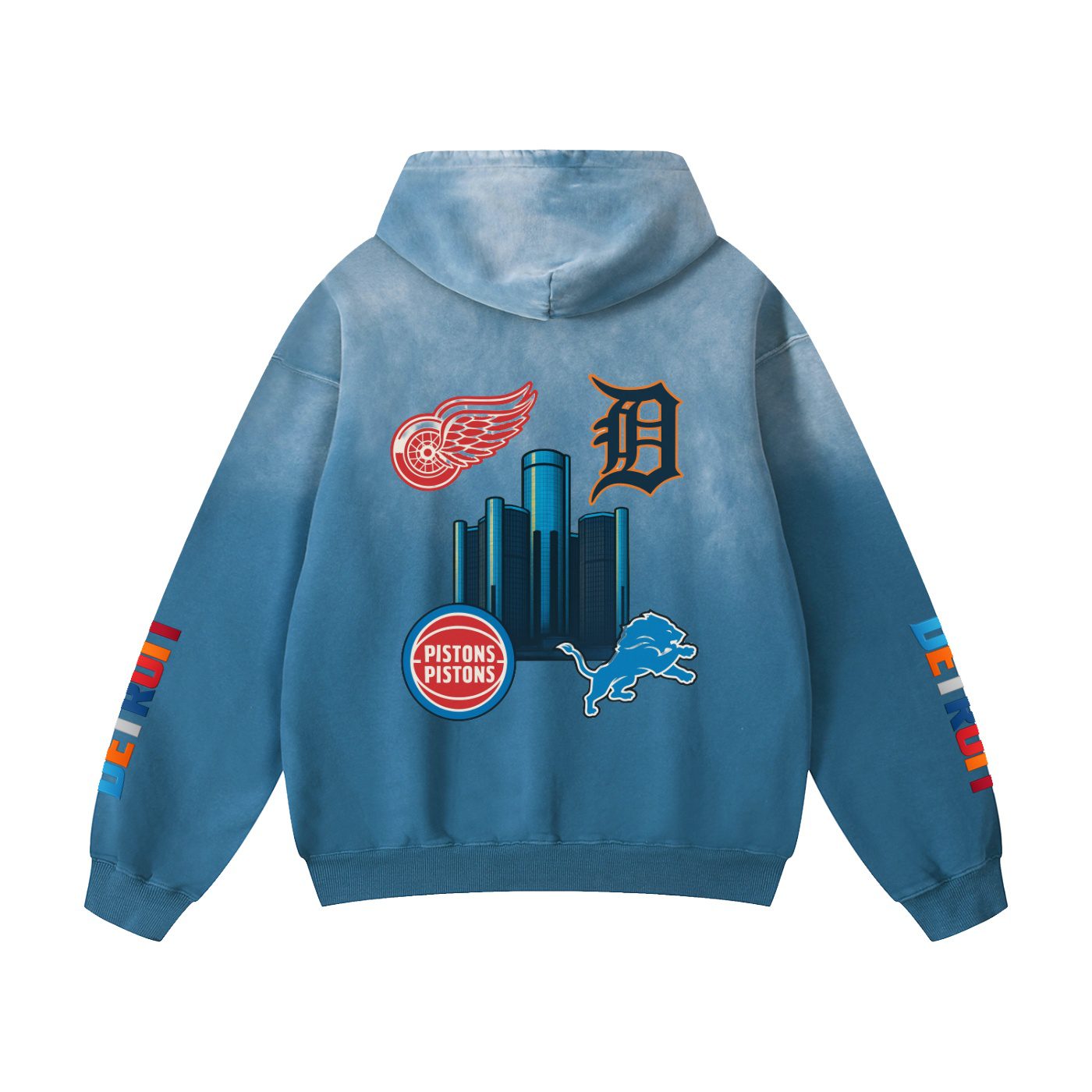 "313 teams" heavyweight sunfade oversized hoodie