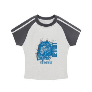 "roar of the d" urban streetwear contrast stripes bodycon raglan sleeve t shirt