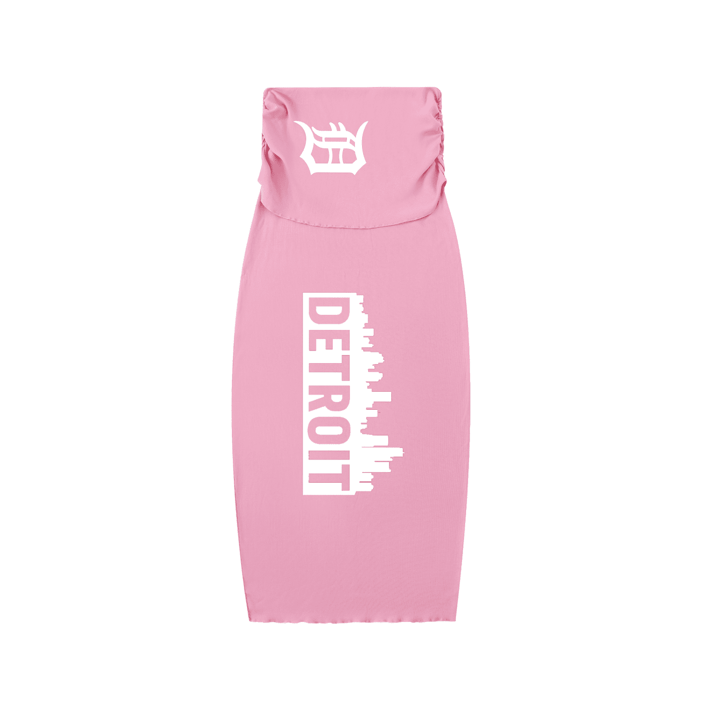 “detroit side” urban streetwear dyed washed straight hip hugging slim maxi skirt bundle (pink)