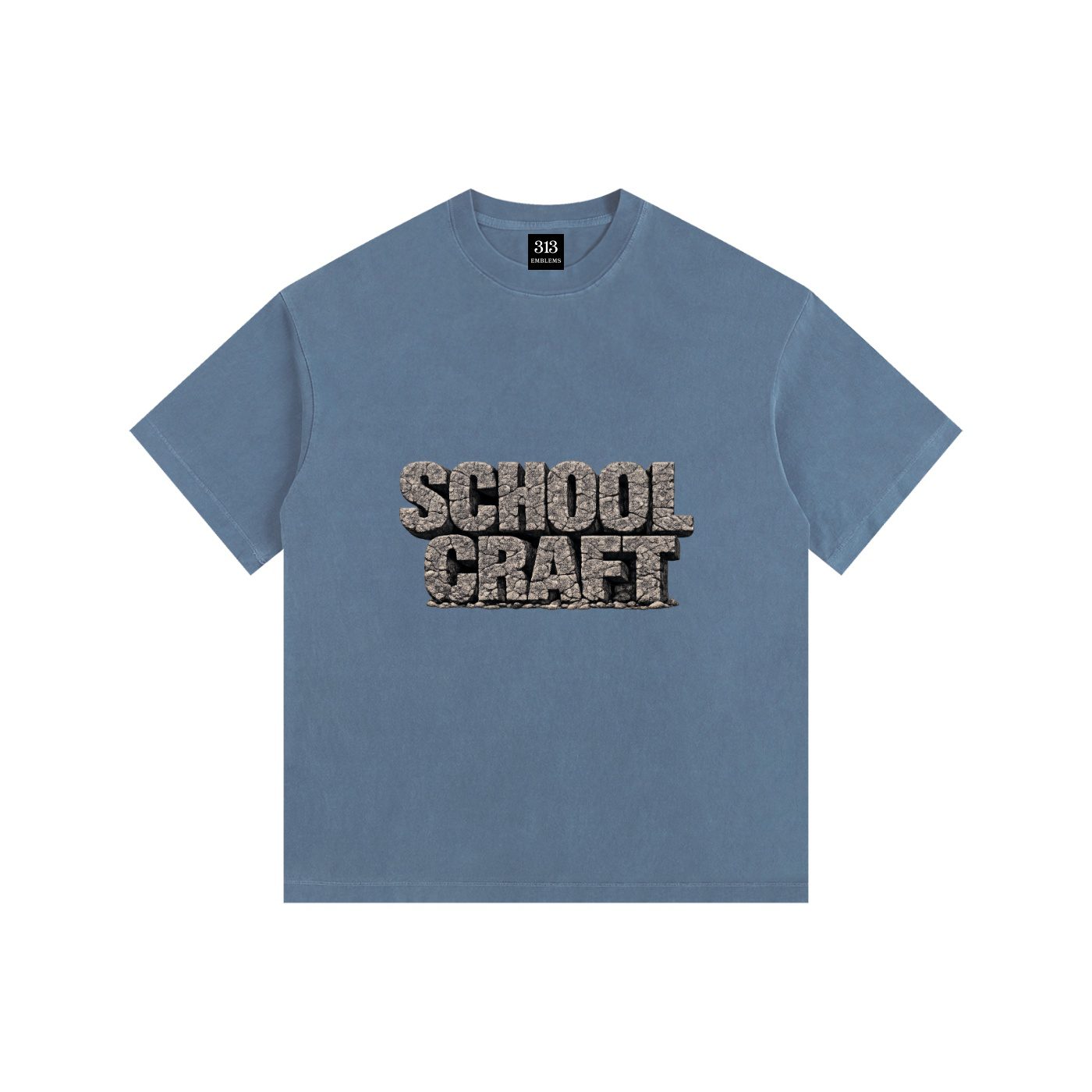 "schoolcraft" schoolcraft vintage washed oversized cotton t shirt