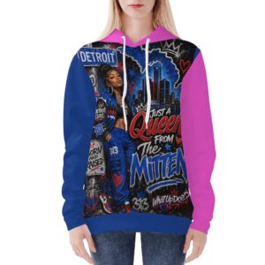 313 Emblems "Born And Raised" Women's All Over Print Warm Velvet Hoodie