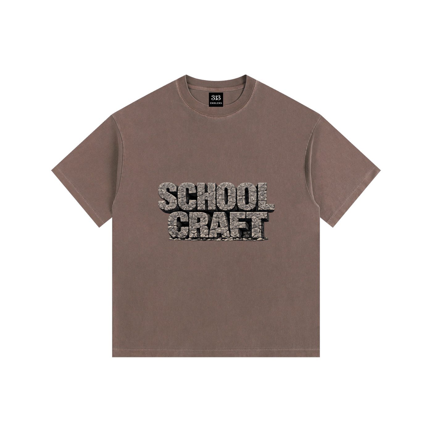 "schoolcraft" schoolcraft vintage washed oversized cotton t shirt
