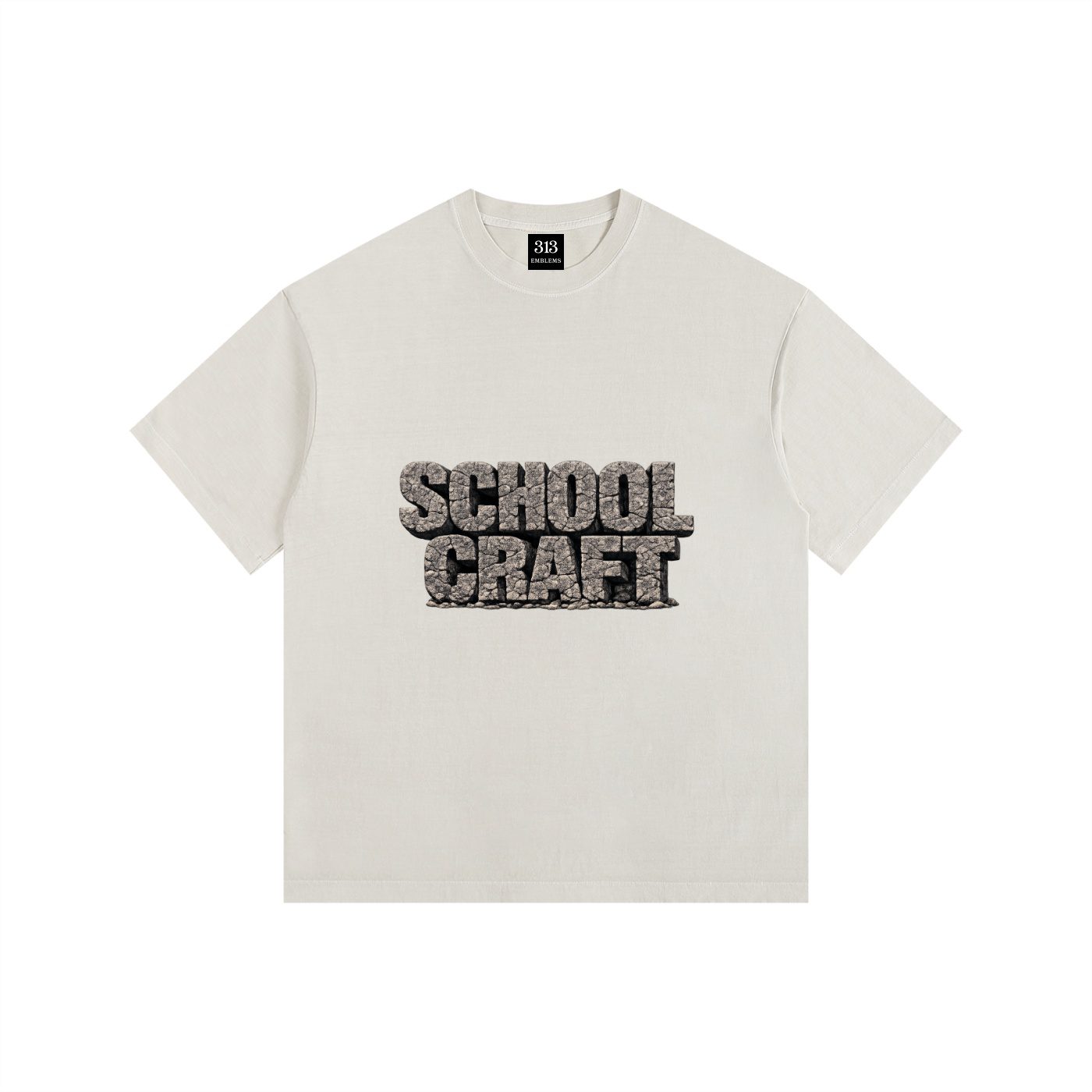 "schoolcraft" schoolcraft vintage washed oversized cotton t shirt