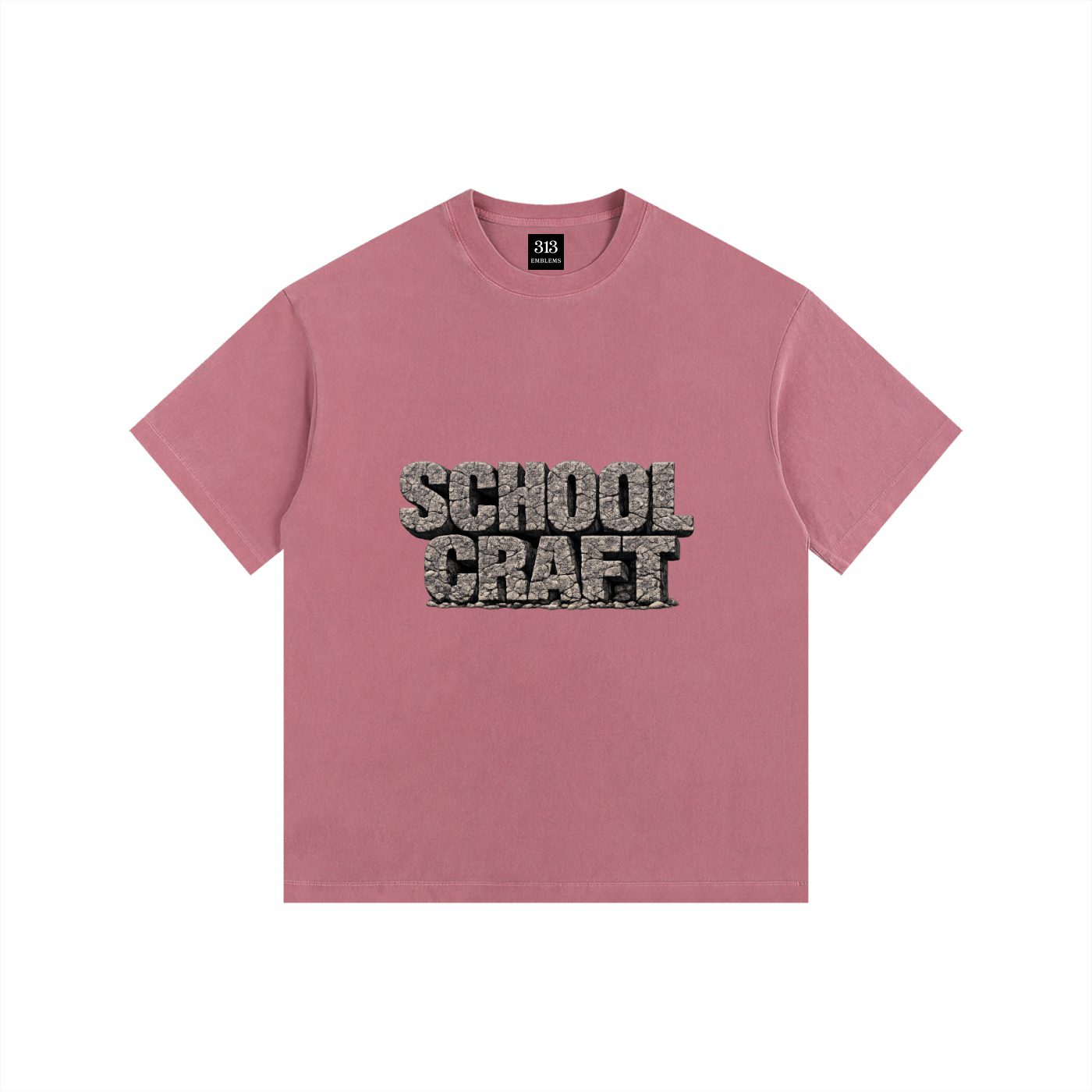 "schoolcraft" schoolcraft vintage washed oversized cotton t shirt