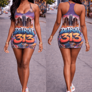 313e "the legend setter "sexy wrap mini slim fitted dress