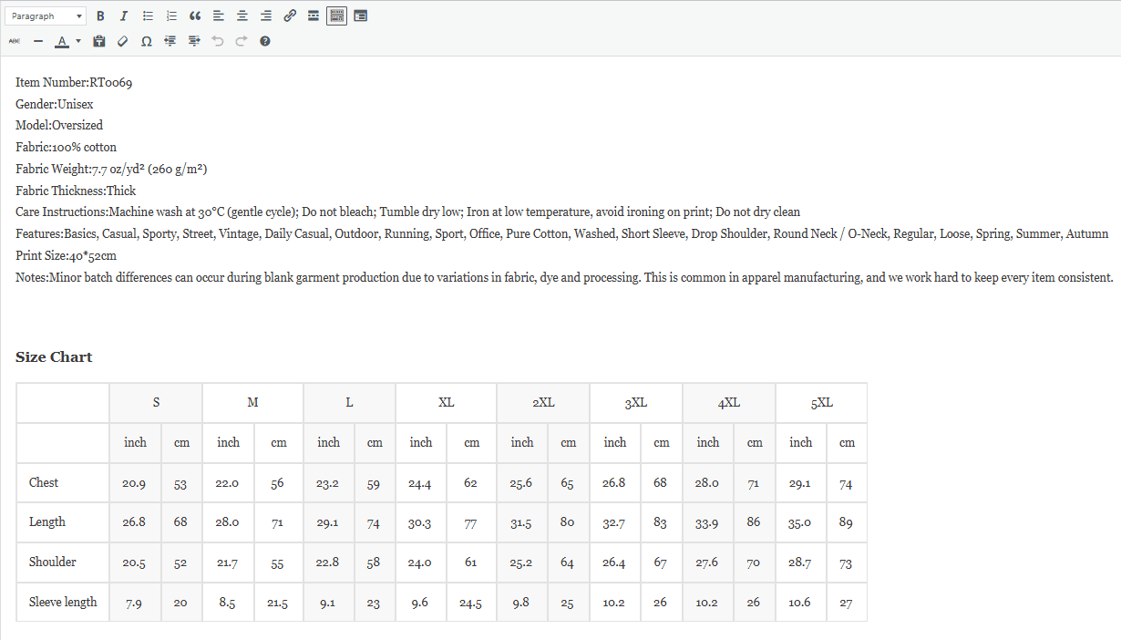 vintage washed oversized cotton t shirt specs