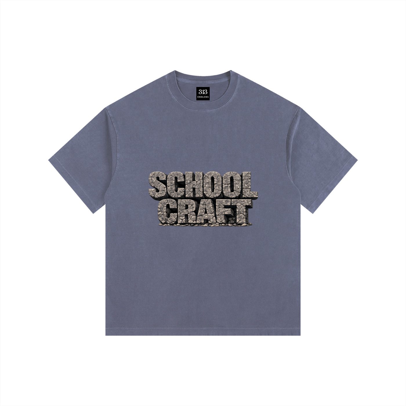 "schoolcraft" schoolcraft vintage washed oversized cotton t shirt