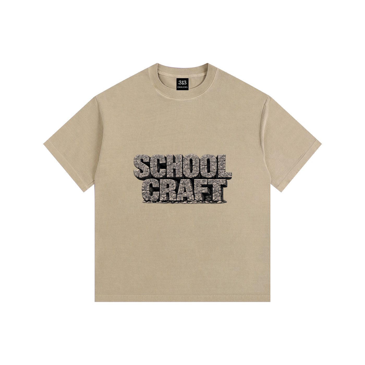 "schoolcraft" schoolcraft vintage washed oversized cotton t shirt