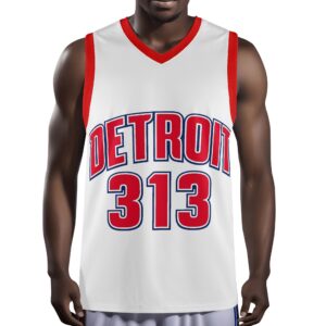 313 Emblems "Detroit Basketball" Men's Jersey