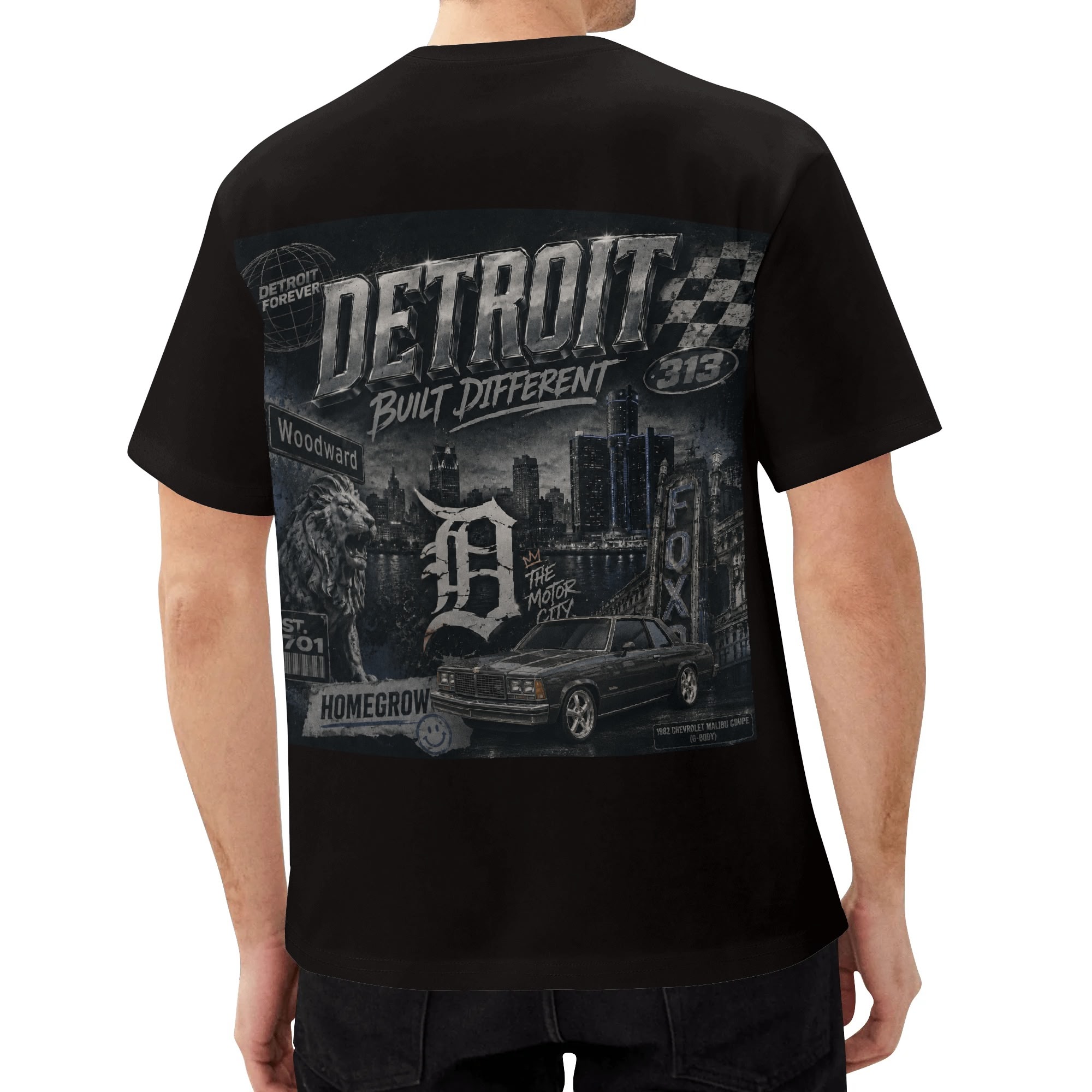 Blackout Detroit Graphic Teeshirt - Image 2