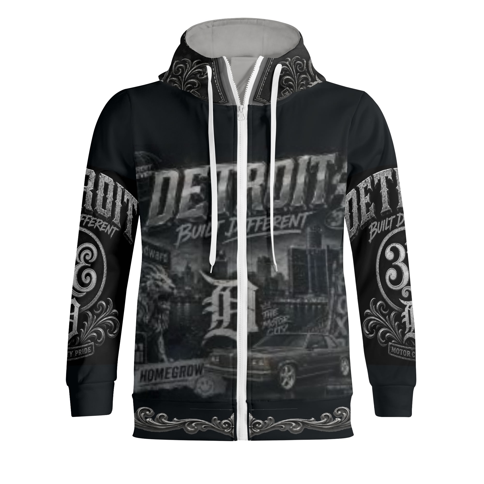 "BlackOut (ThaDarkOne)" Full Zip Hoodie