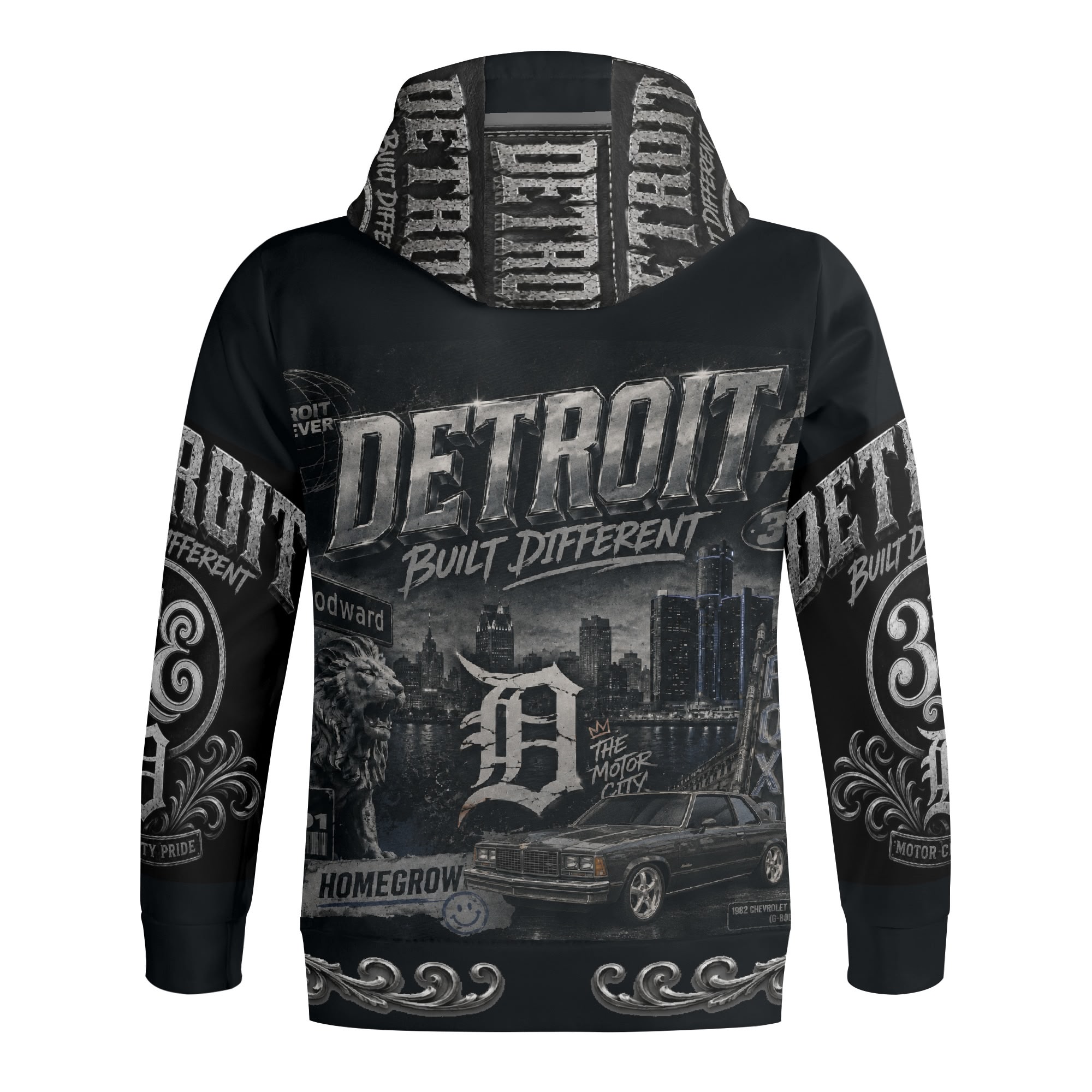 "BlackOut (ThaDarkOne)" Full Zip Hoodie - Image 2