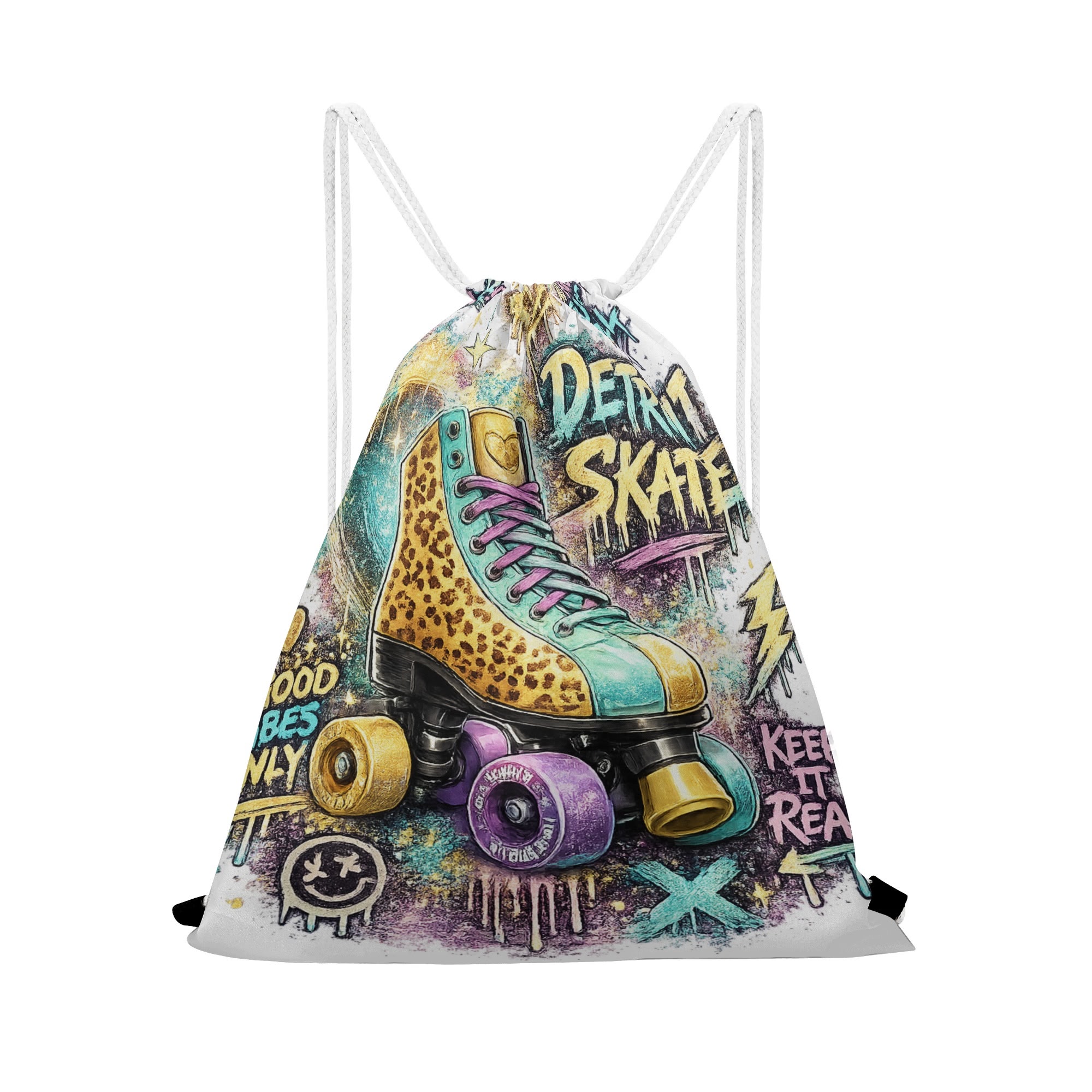 "Detroit Skate" Women's Blouse Multi Color - Image 24