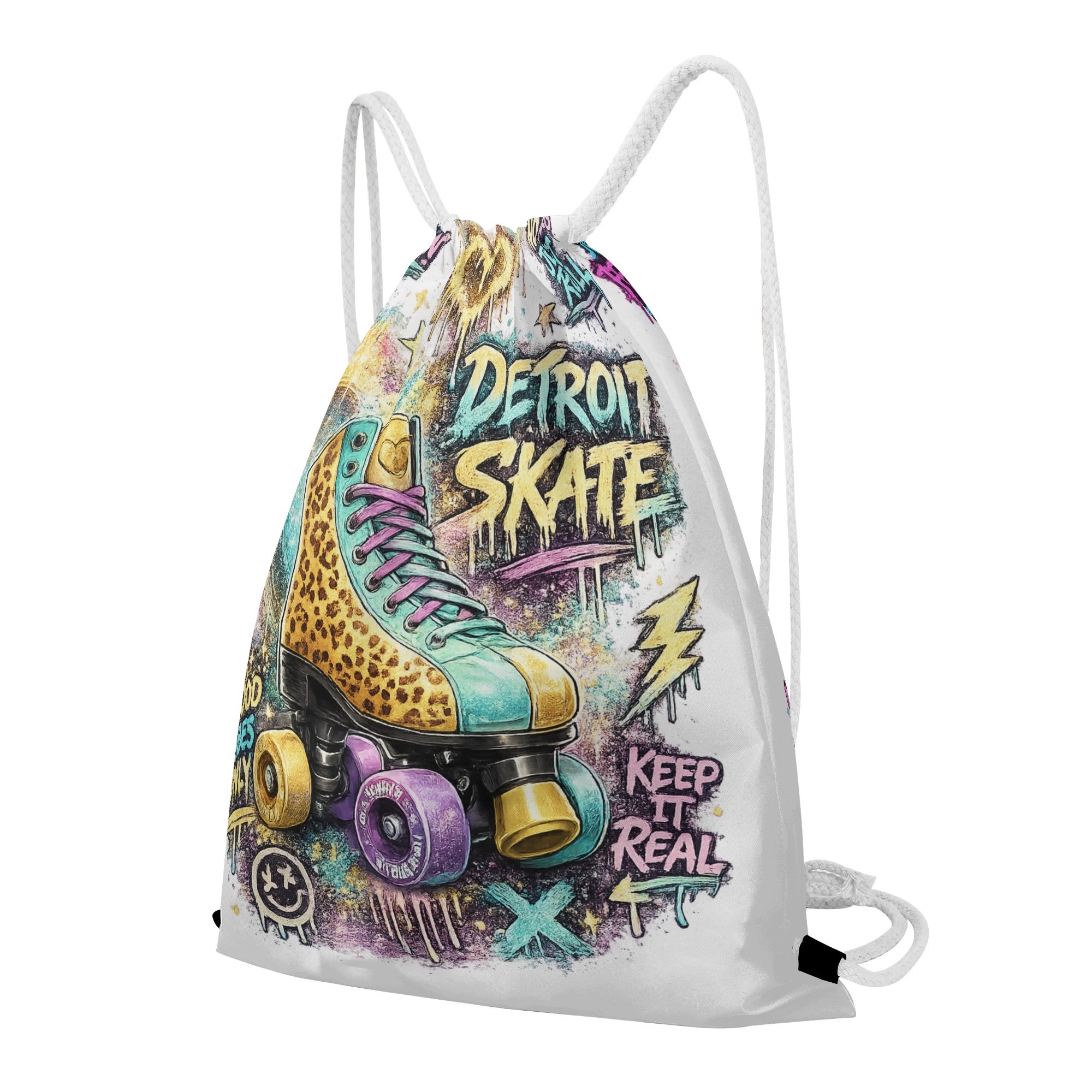 "Detroit Skate" Women's Blouse Multi Color - Image 28