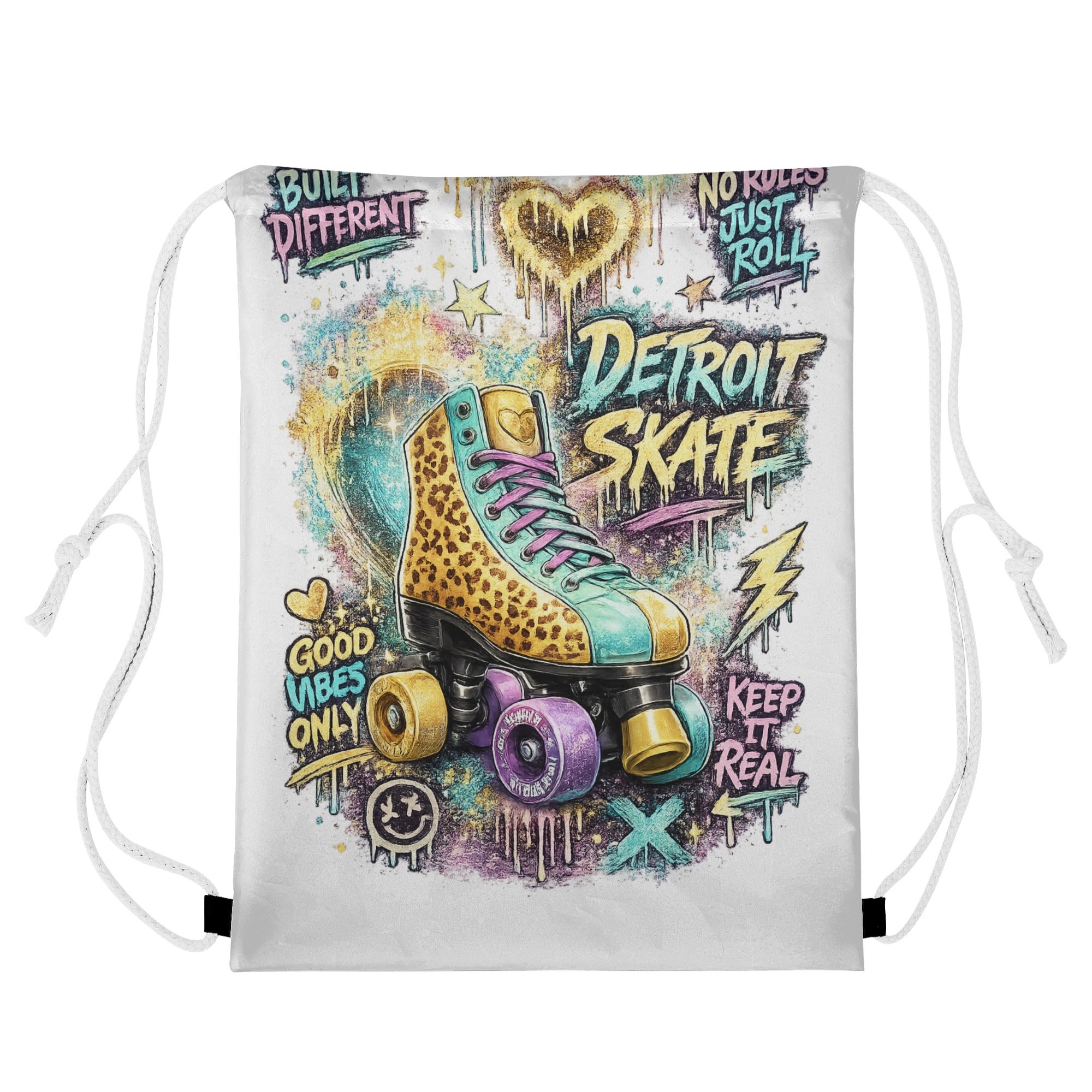 "Detroit Skate" Women's Blouse Multi Color - Image 29