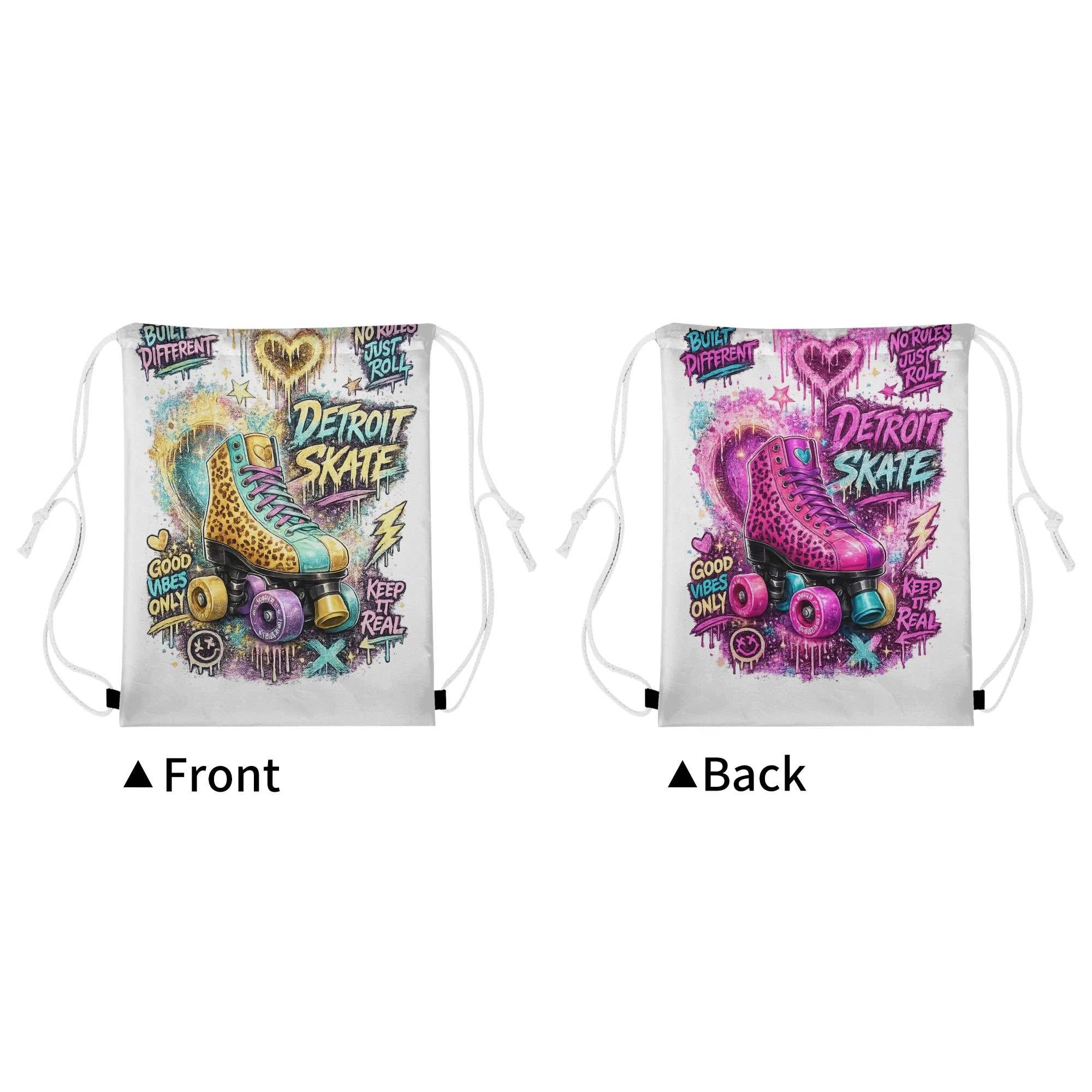 "Detroit Skate" Women's Blouse Multi Color - Image 31