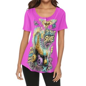 "Detroit Skate" Women's Blouse Multi Color