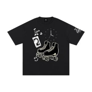 "Time2skate" Unisex Pure Cotton T-Shirt