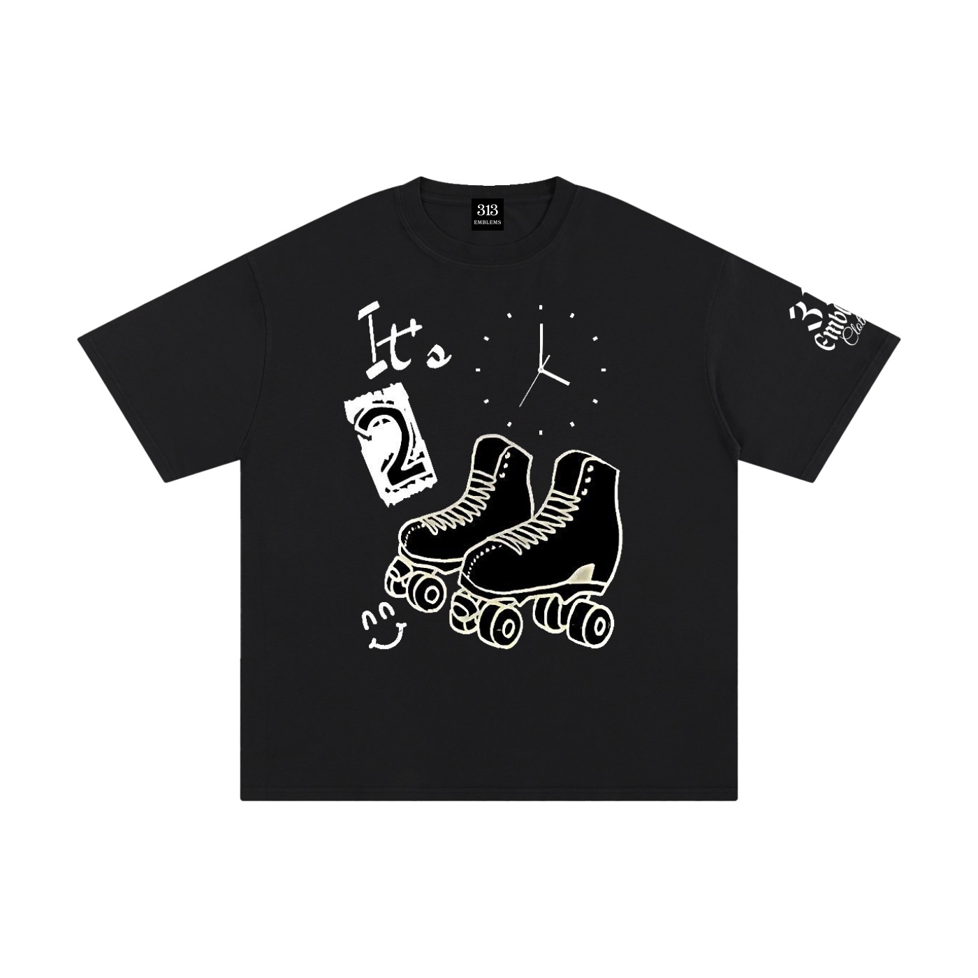 "Time2skate" Unisex Pure Cotton T-Shirt