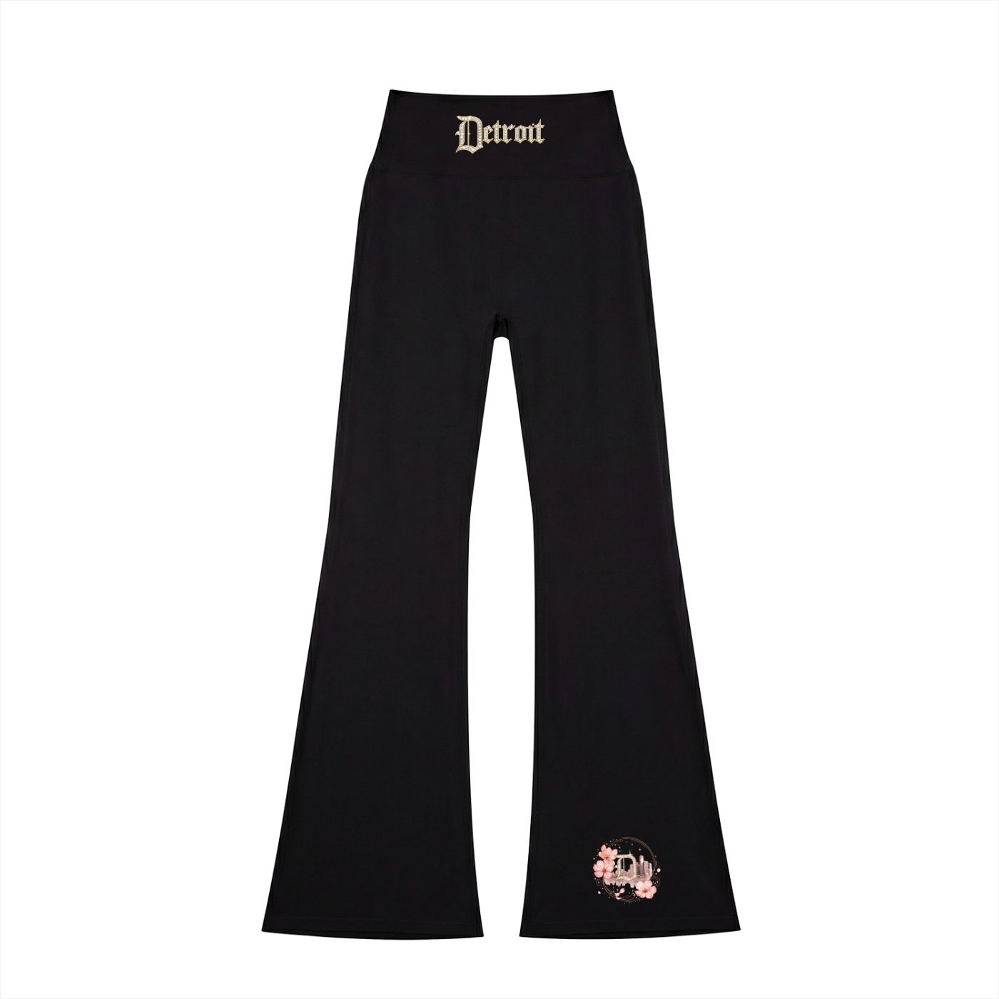 Women's High-Waisted Flare Leggings black