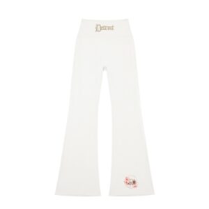 Women's High-Waisted Flare Leggings white