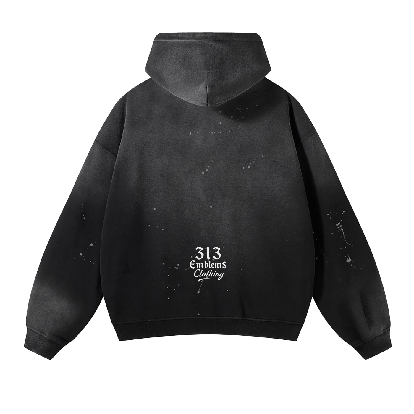 "NutDaFuggUp" Vintage Washed Frayed Fleece Hoodie - Image 2