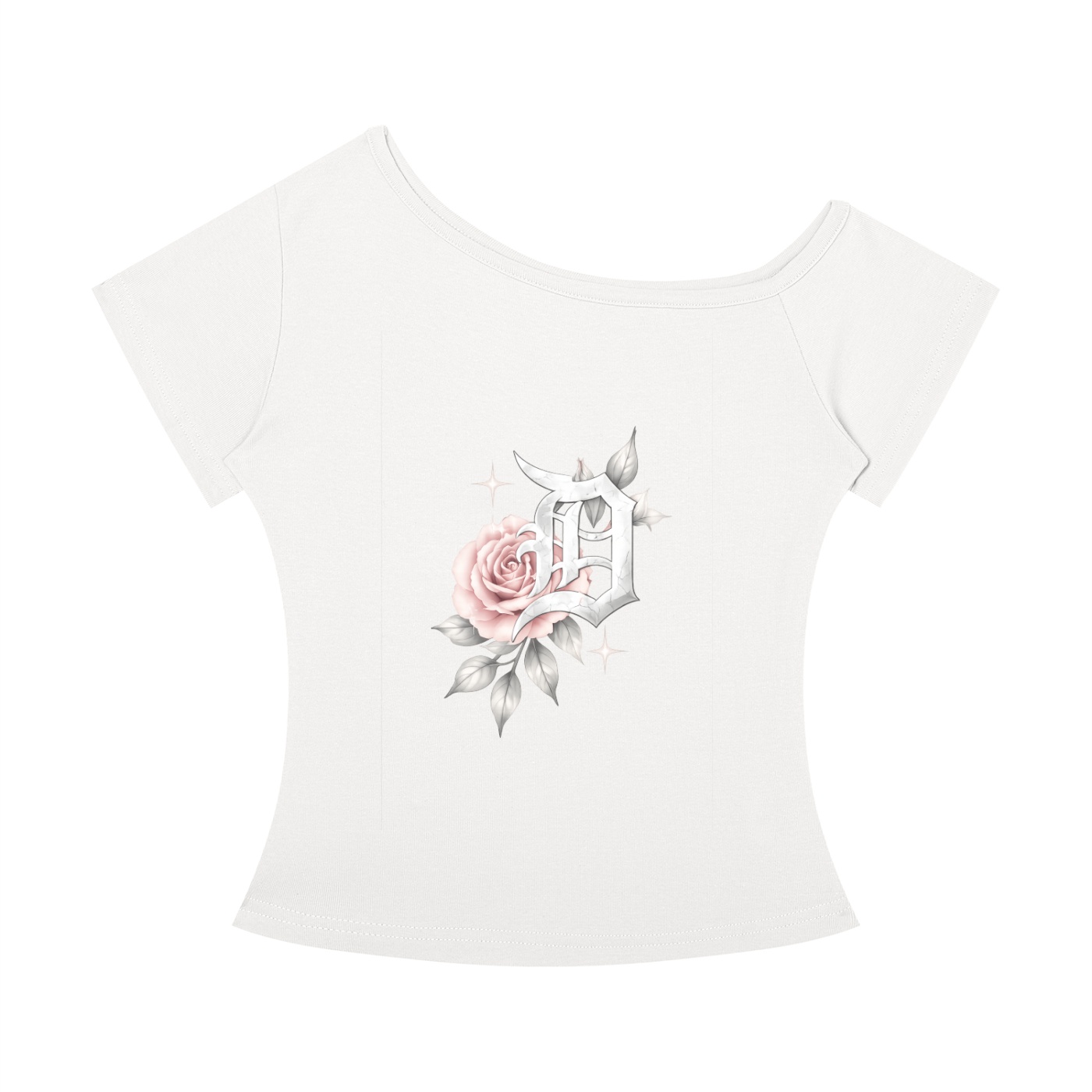 Women’s Off-the-Shoulder T-Shirt - Image 3