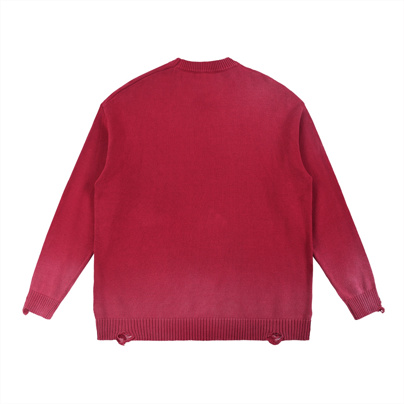 Sun Fade Distressed Ripped Crewneck sweater - Image 2