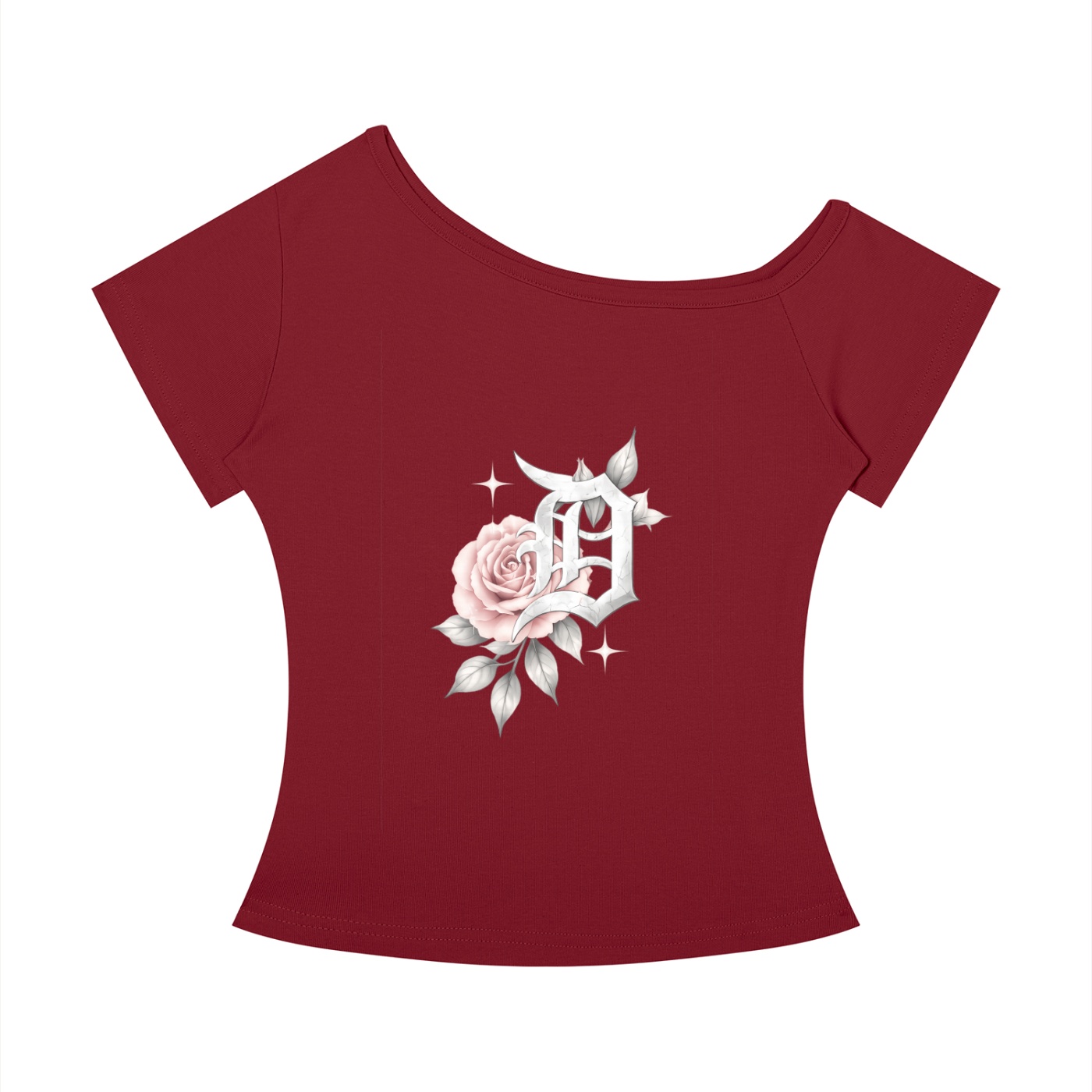Women’s Off-the-Shoulder T-Shirt - Image 9