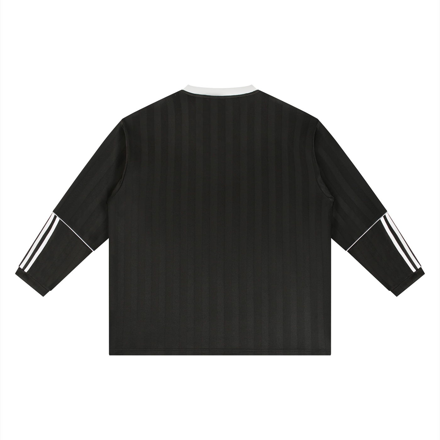 "DETROIT" Striped Soccer Jersey white/black - Image 2