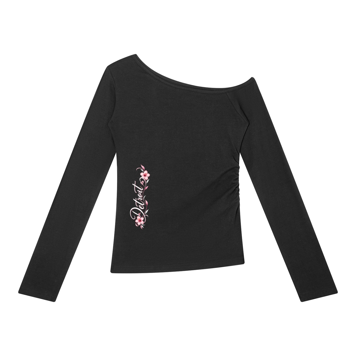Detroit Side Women’s Off-the-Shoulder T-Shirt