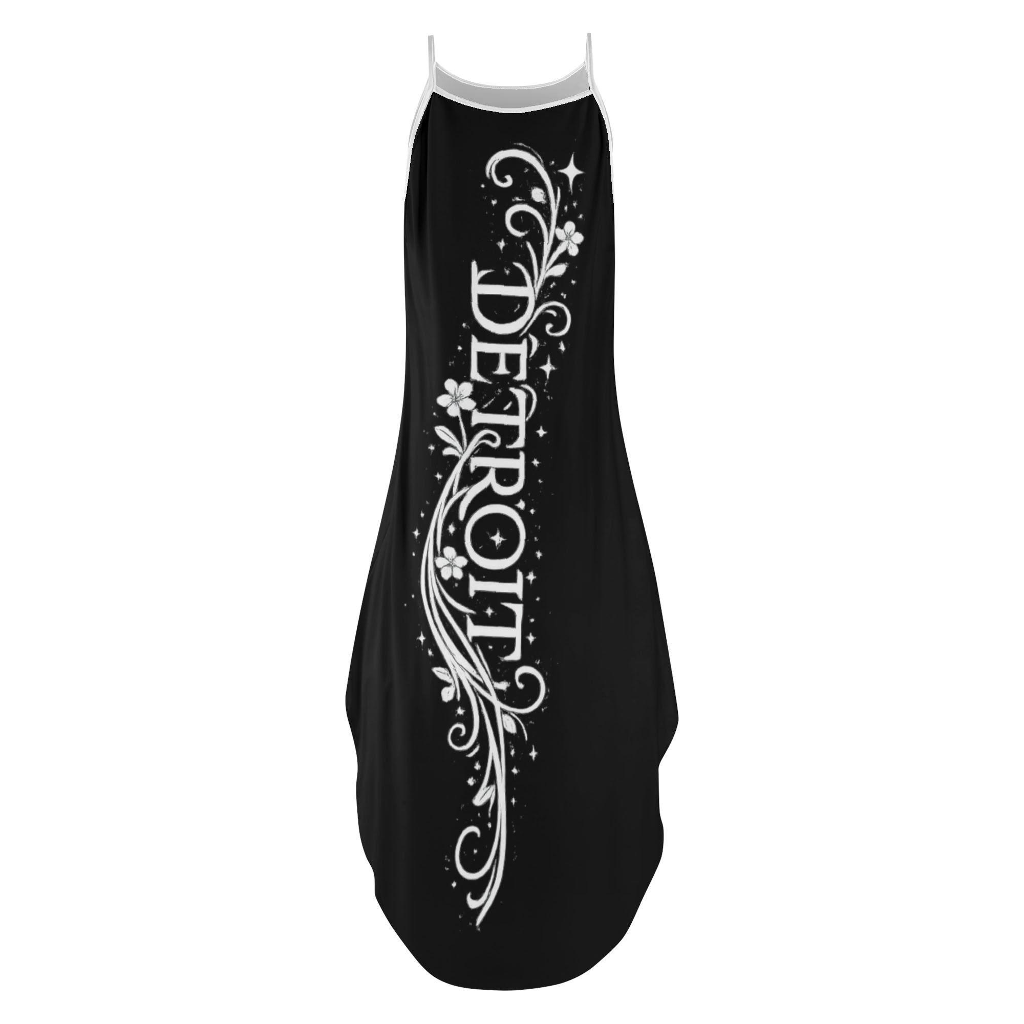 "This Is Detroit" Sleeveless Evening Dress (Black) - Image 5
