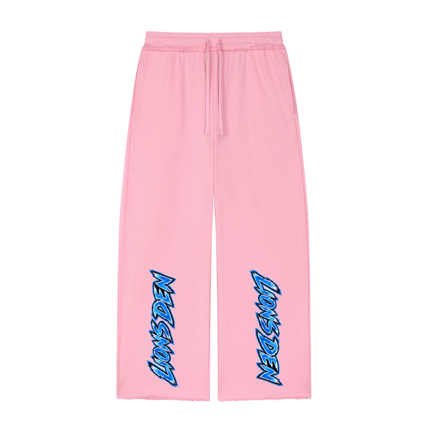 "Lion's Den" Raw Edge Wide Leg Sweatpants - Image 7