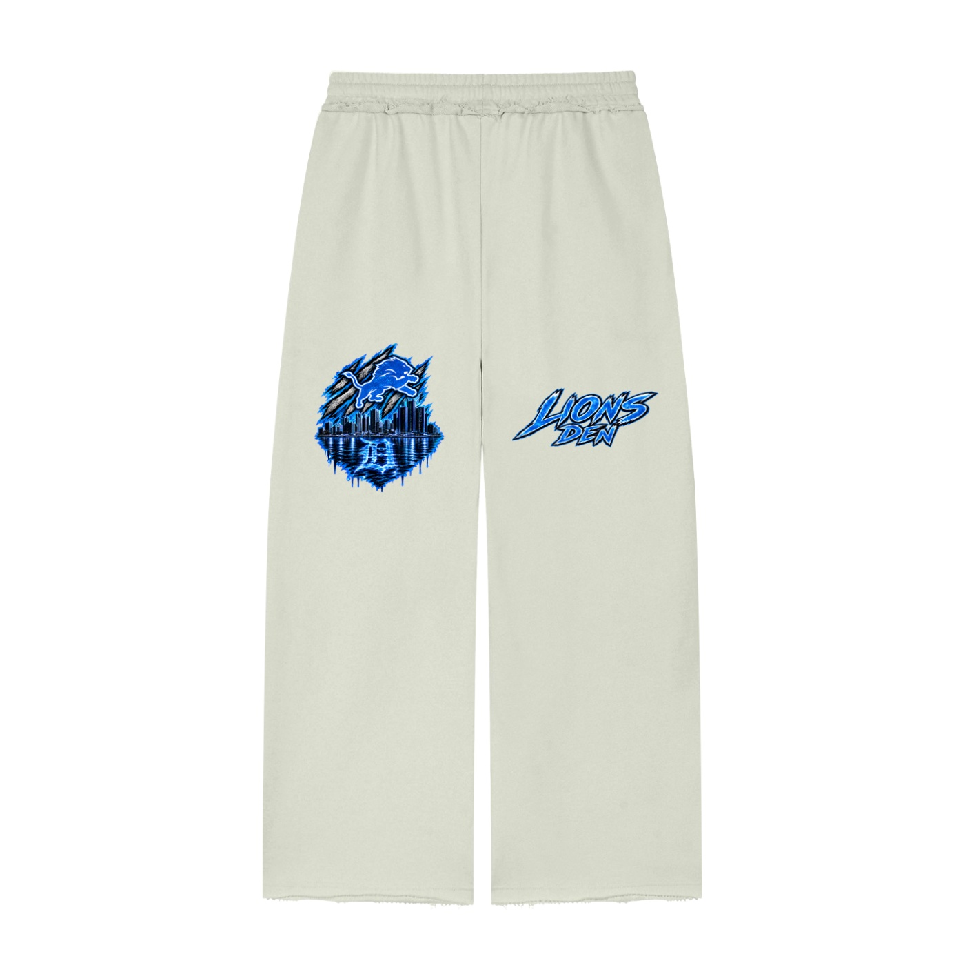 "Lion's Den" Raw Edge Wide Leg Sweatpants - Image 6