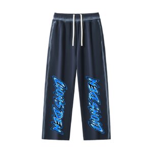 "Lion's Den" Sunfaded Edge Fleece Sweatpants (blue)