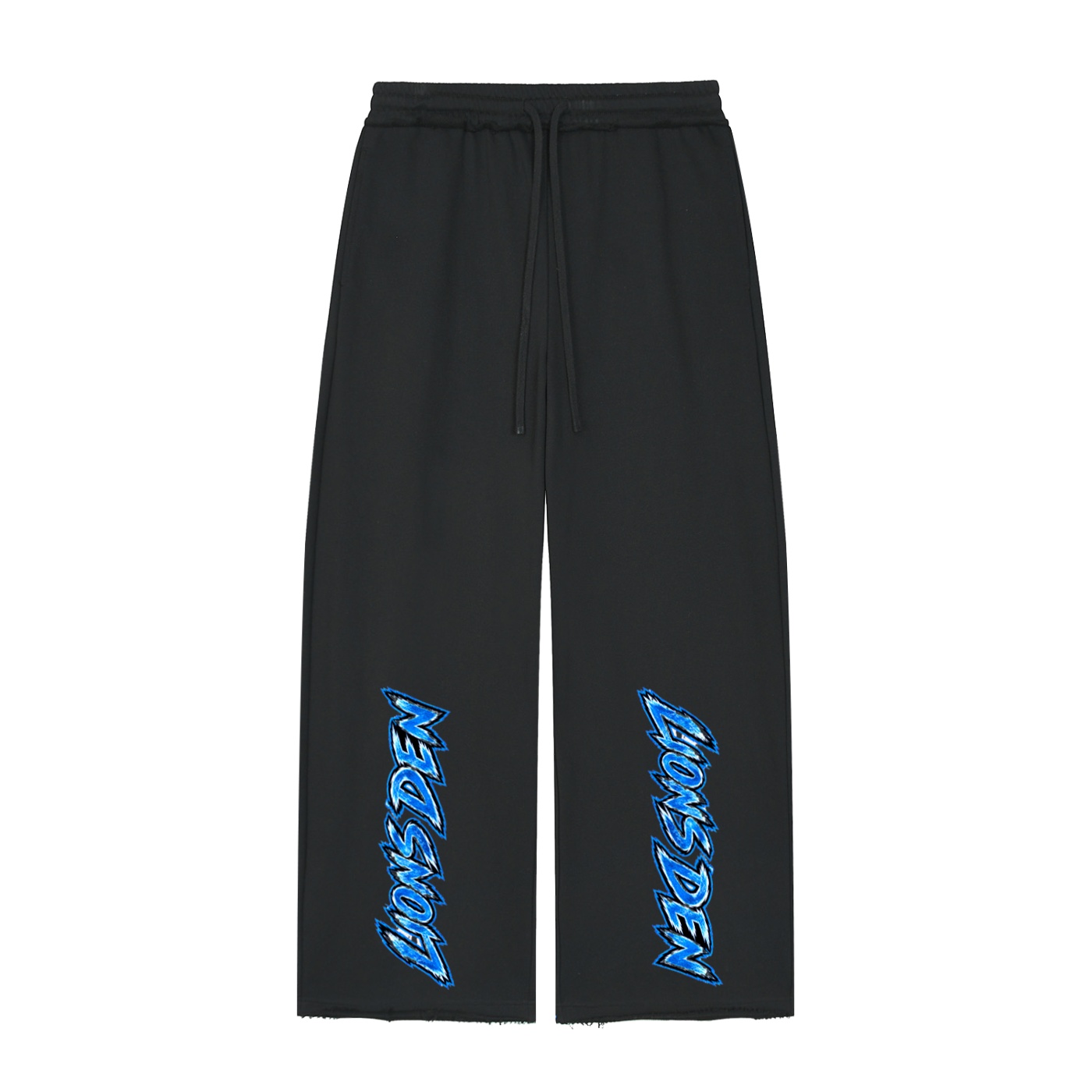 "Lion's Den" Raw Edge Wide Leg Sweatpants - Image 3