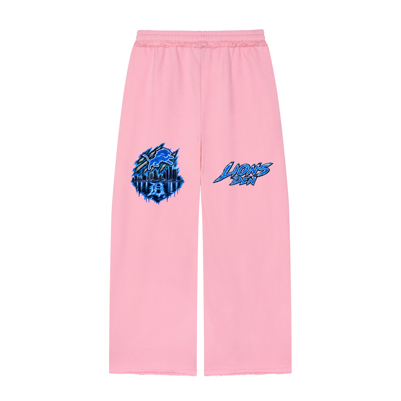 "Lion's Den" Raw Edge Wide Leg Sweatpants - Image 8